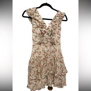 Hello Molly white floral mini dress